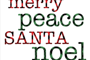 Buffalo Plaid Christmas Words for Crafts