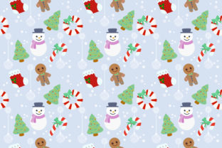 Christmas Element Seamless Pattern