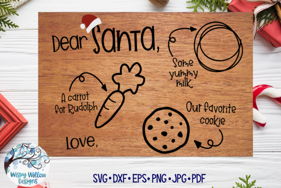 Christmas Eve Santa Tray for Crafts