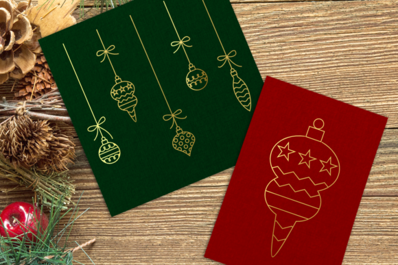 Christmas Ornaments Single Line for Crafts