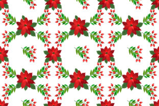 Christmas Plant Seamless Pattern for Branding
