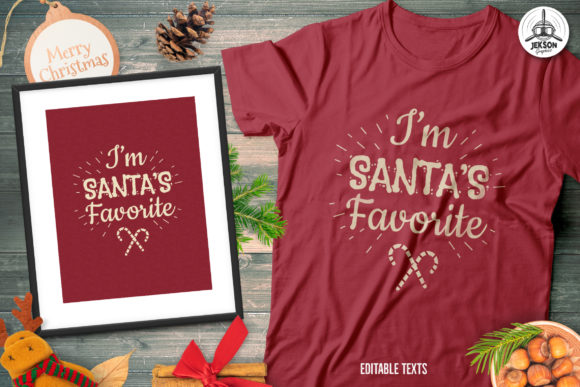 Christmas Santa Favorite T-Shirt Print Templates