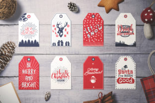Christmas Tags Bundle Vector Badges for Print Templates