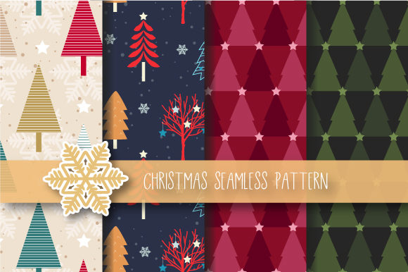 Christmas Tree Patterns for Blog Design