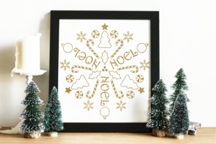 Circular Christmas Mandala Art for Crafts