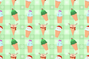 Cute Christmas Ice Cream Pattern