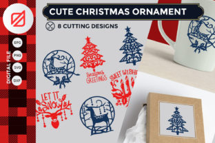 Cute Christmas Ornament Cutting File for Crafts