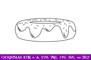 Donuts Christmas Icon: A Festive Graphic Design Asset