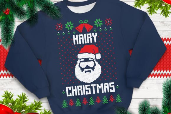 Hairy Christmas Crafts Graphic Design Asset