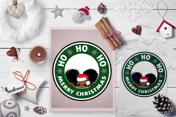 Ho Ho Merry Christmas, Afro Peeking Girl
