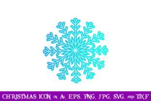 Ice Crystal Christmas Icon
