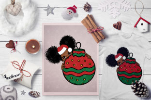 Peek a Boo, Peeking Afro Girl Christmas Crafts