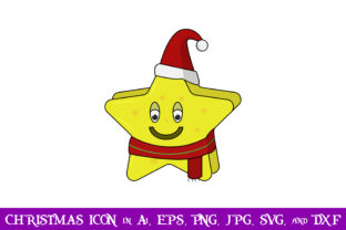 Santa Star Christmas Icon