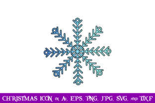 Snow Crystal Christmas Icon