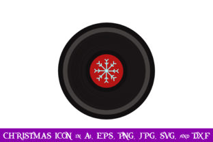 Vinyl Record Christmas Icon